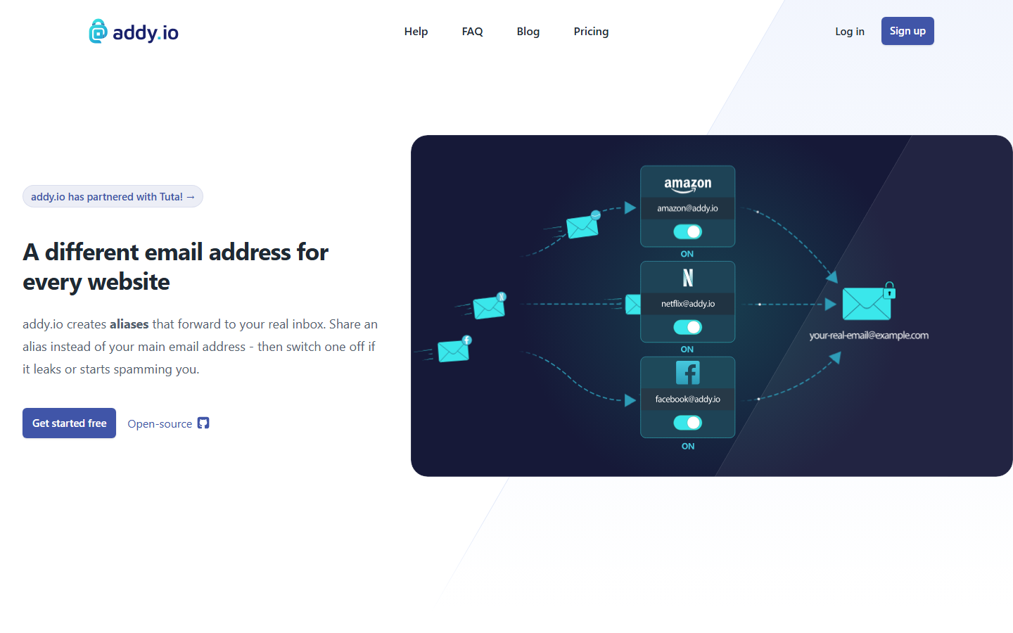 addy.io screenshot