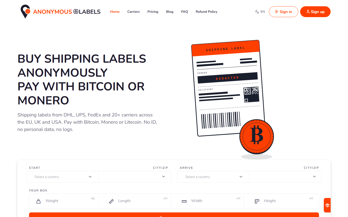 AnonymousLabels screenshot