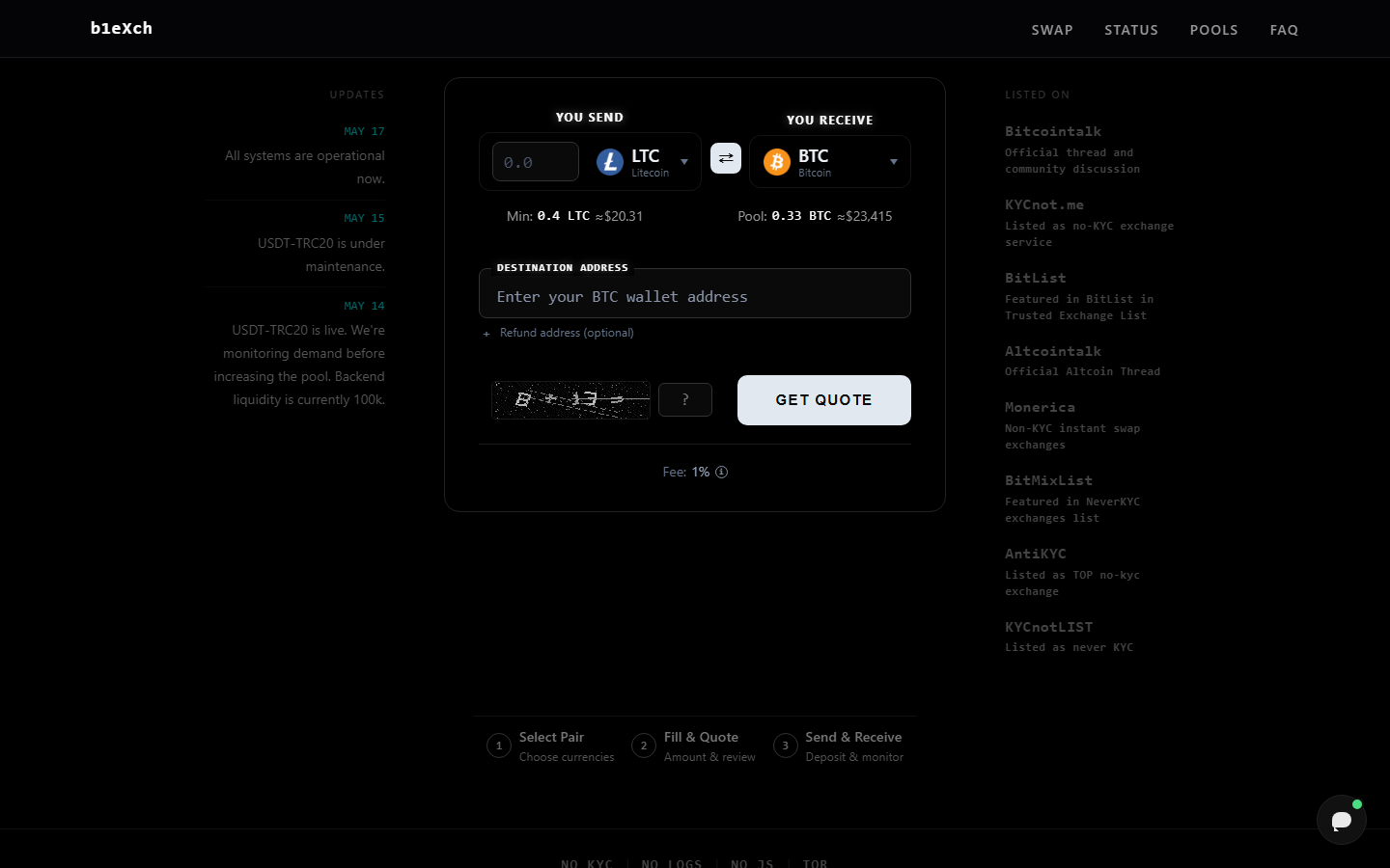 b1eXch screenshot