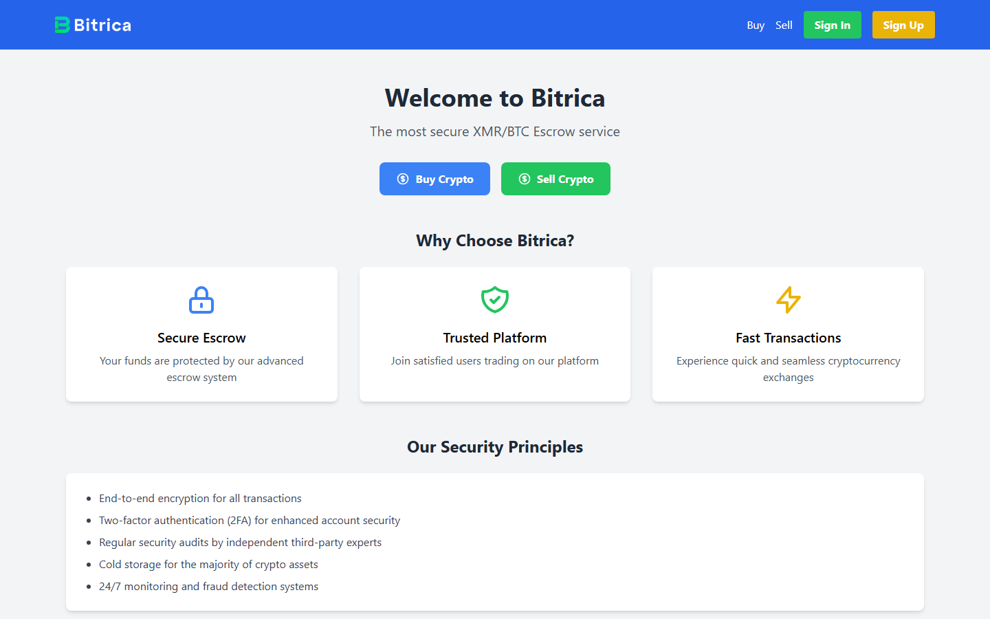 Bitrica screenshot