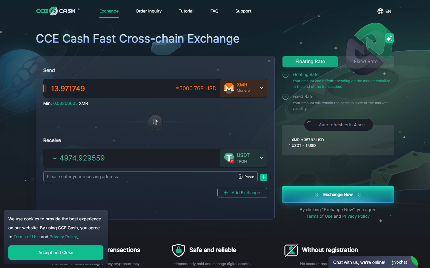 CCE Cash screenshot