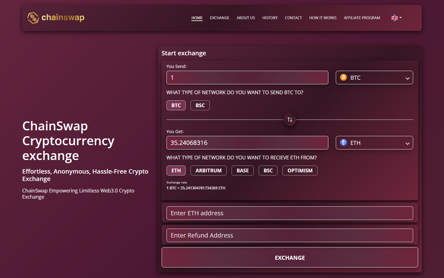 ChainSwap screenshot