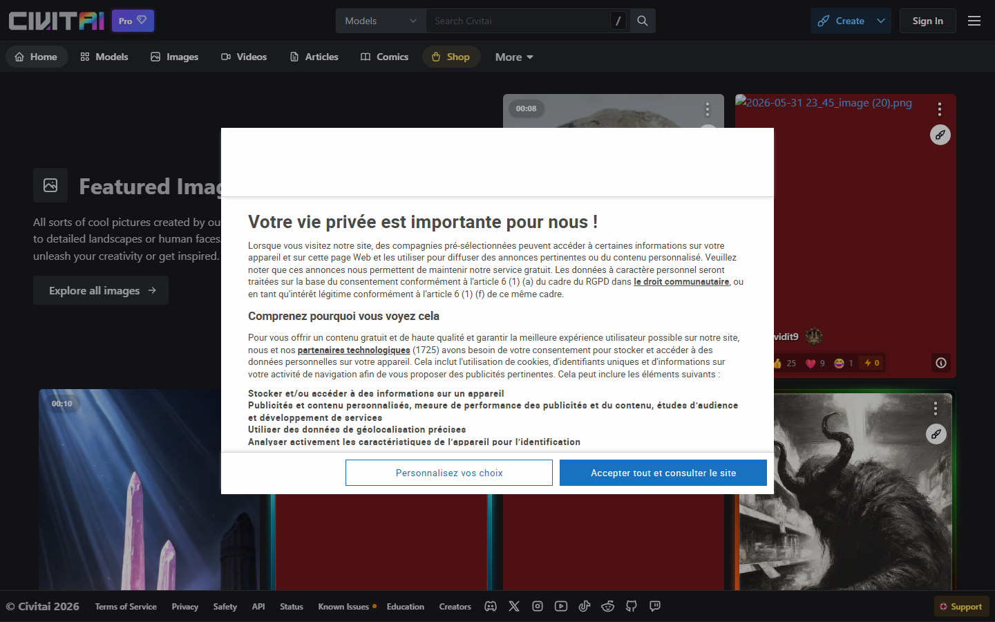 CivitAI screenshot