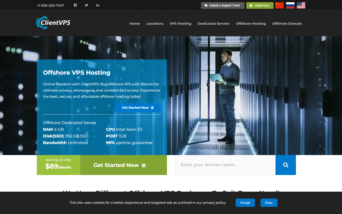 ClientVPS screenshot