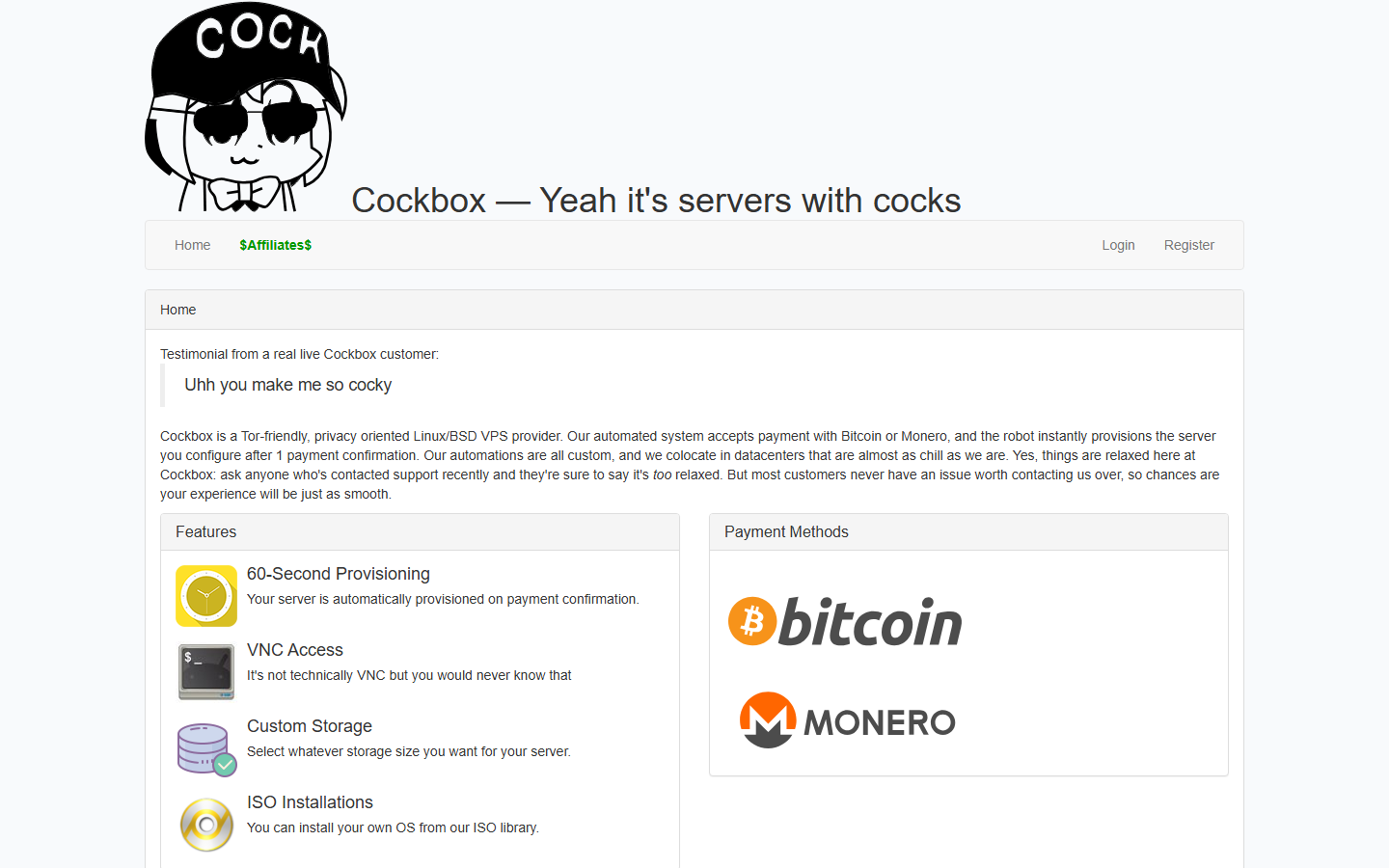 Cockbox screenshot