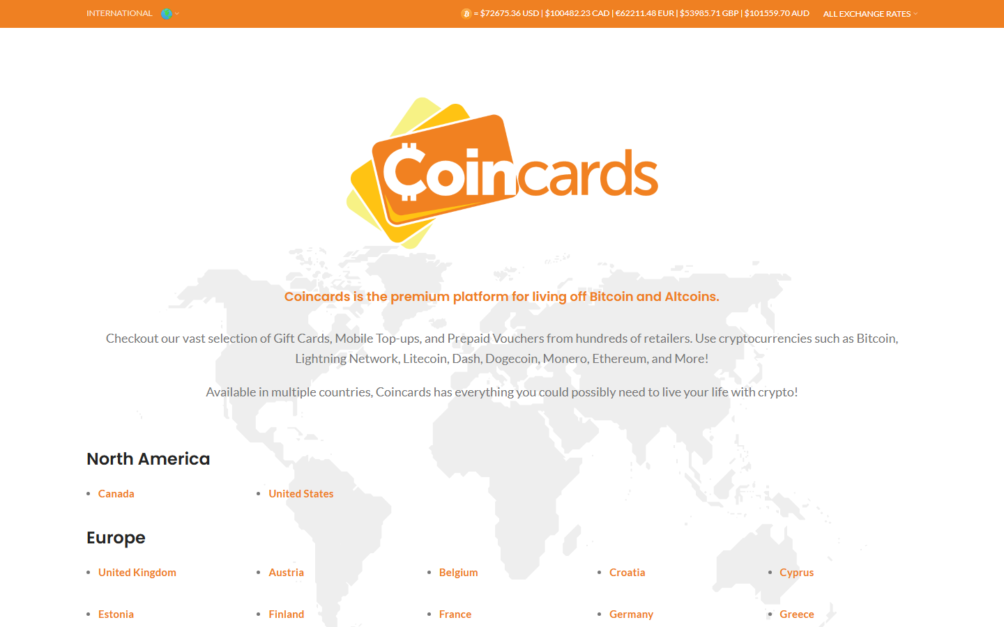 Coincards screenshot