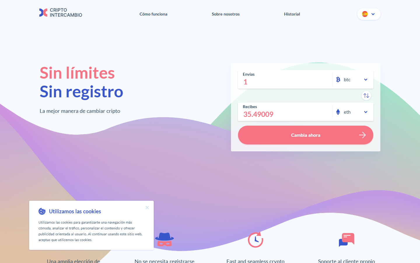 CriptoIntercambio screenshot