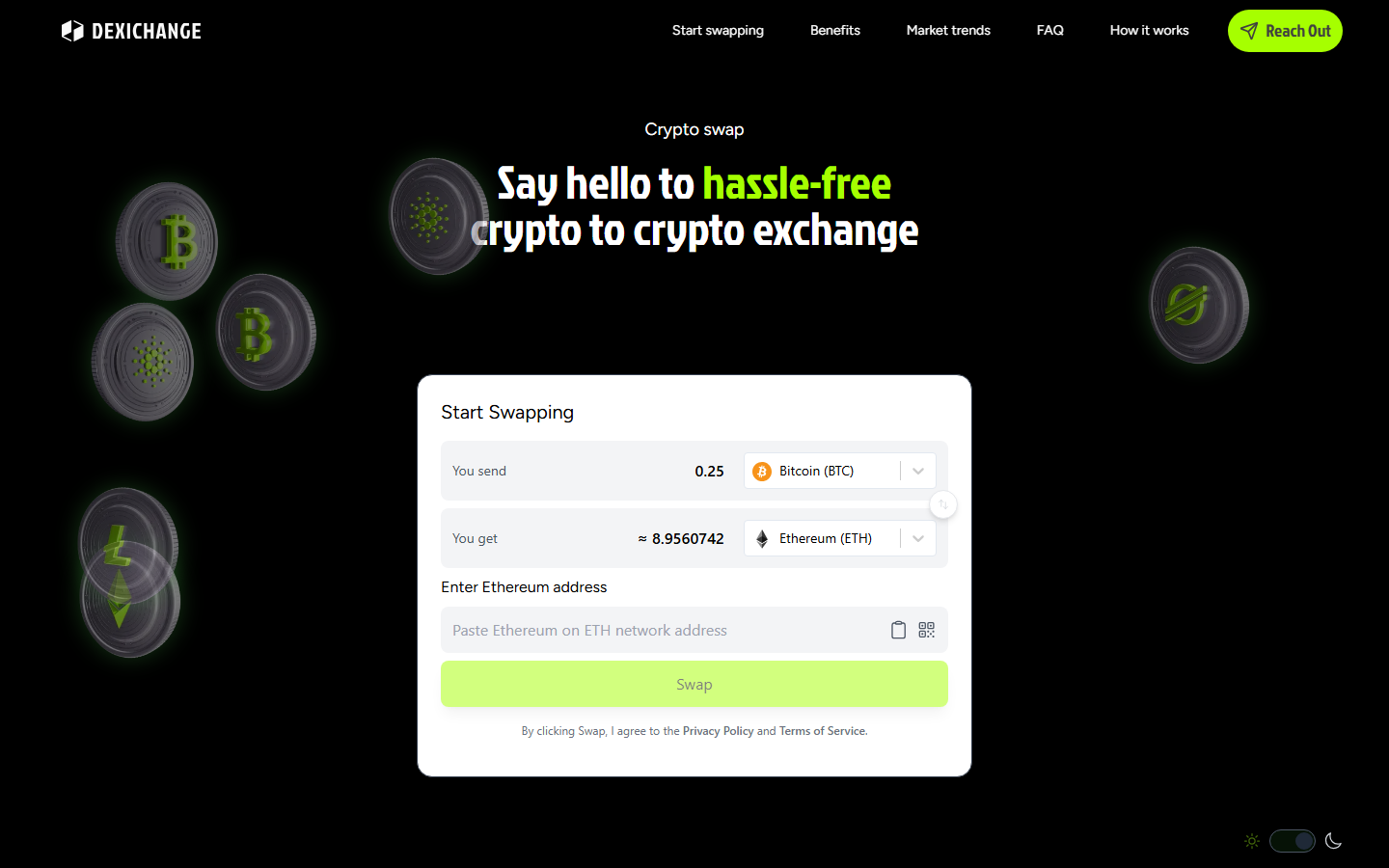 DeXiChange screenshot