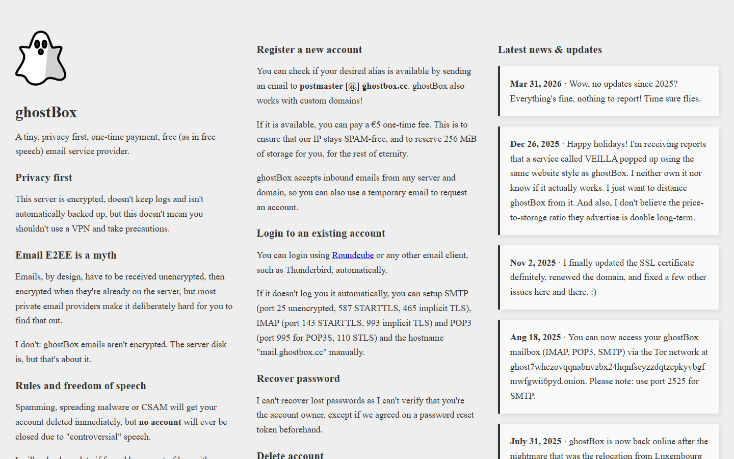 ghostBox screenshot