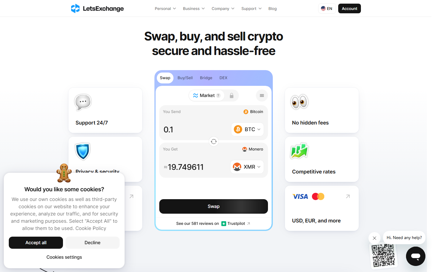 letsexchange screenshot