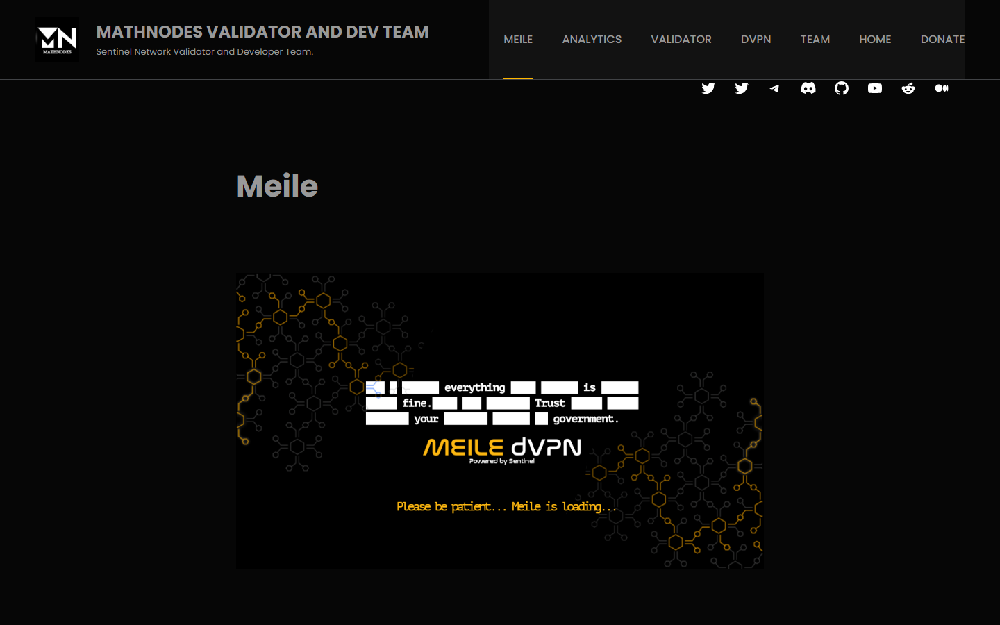 Meile dVPN screenshot