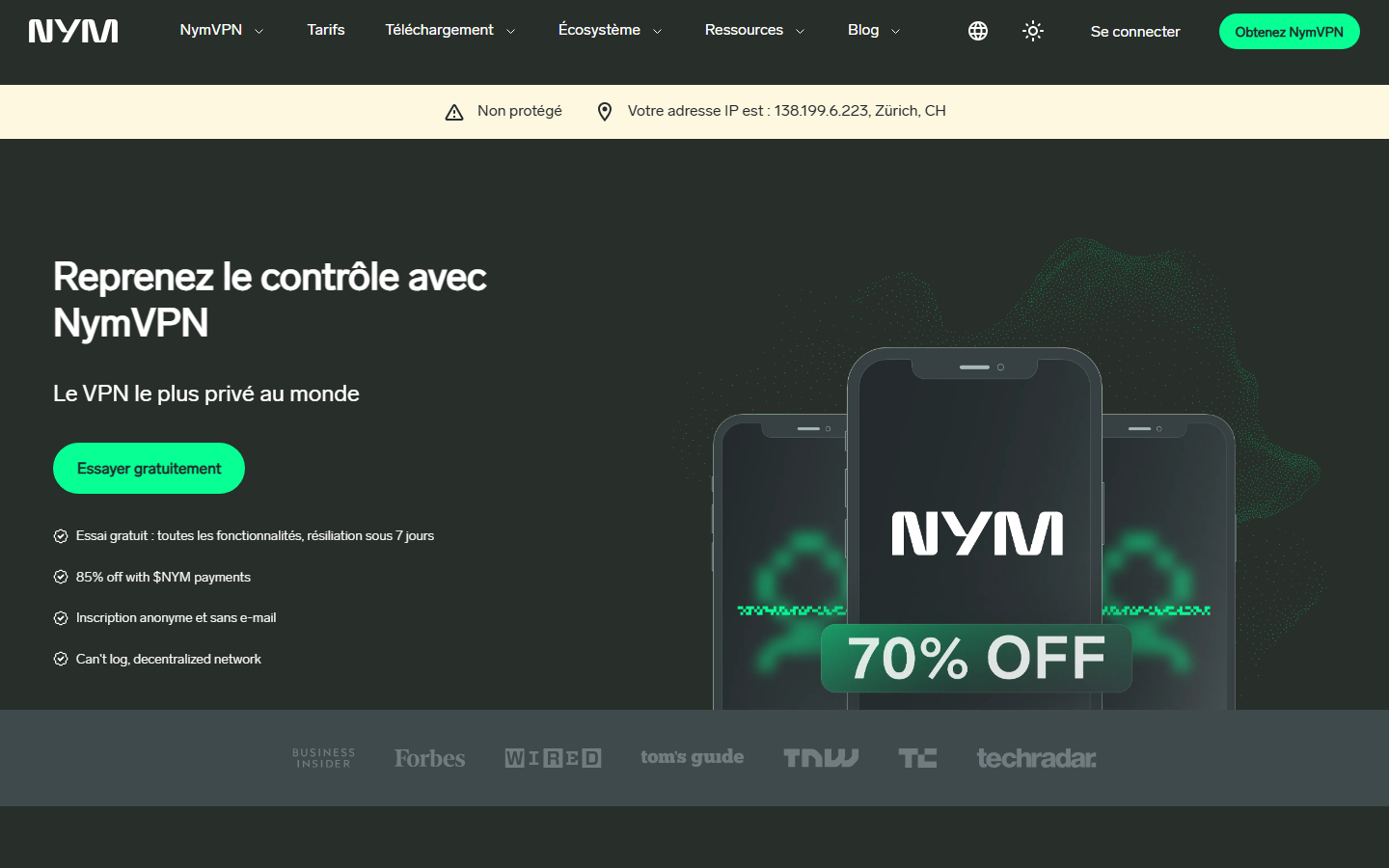 NYM screenshot