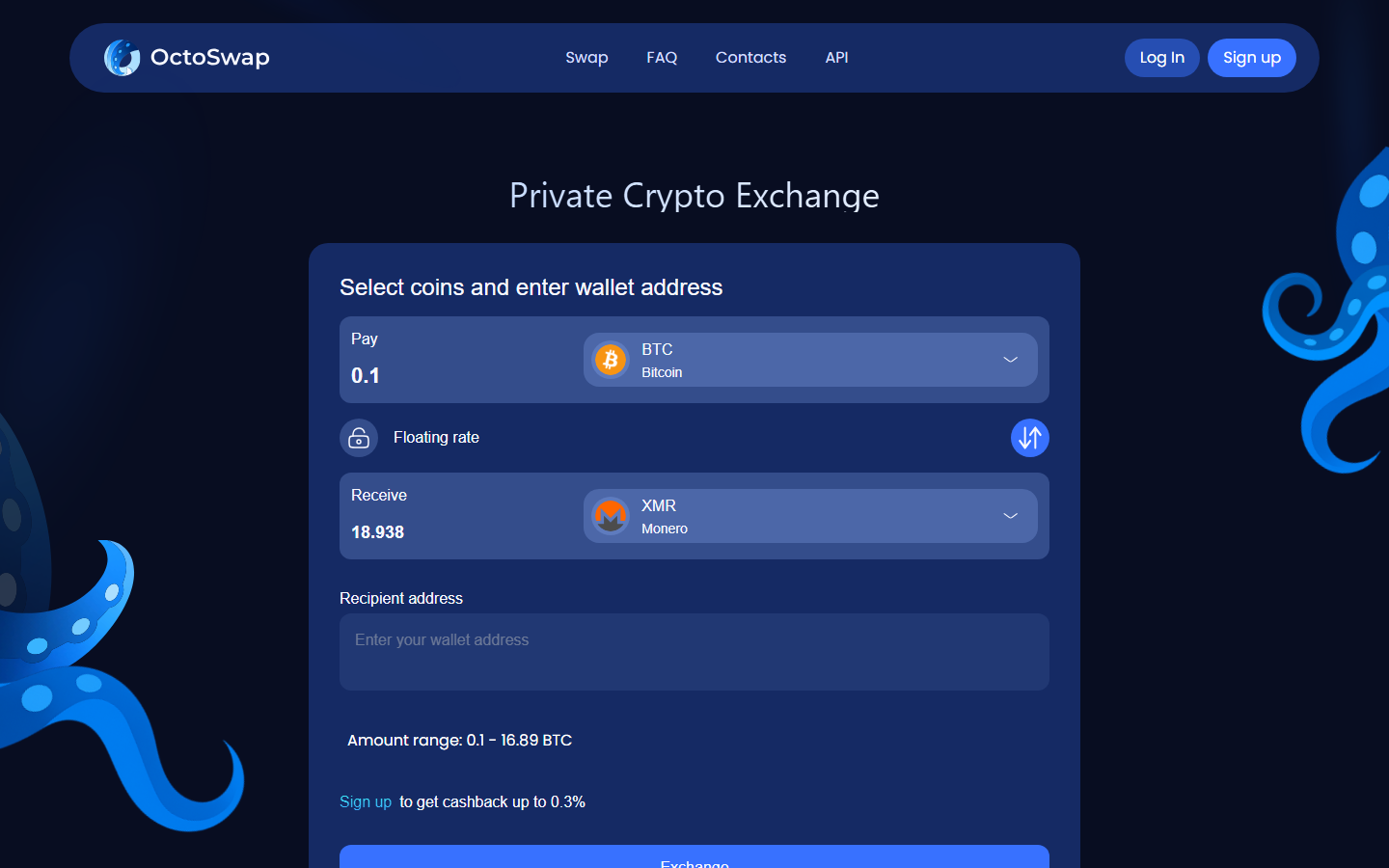 OctoSwap screenshot