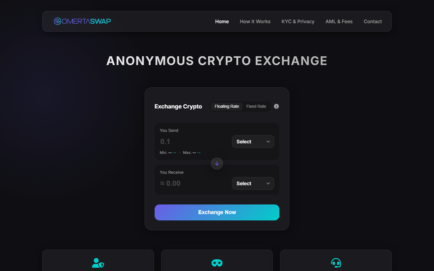 OmertaSwap screenshot
