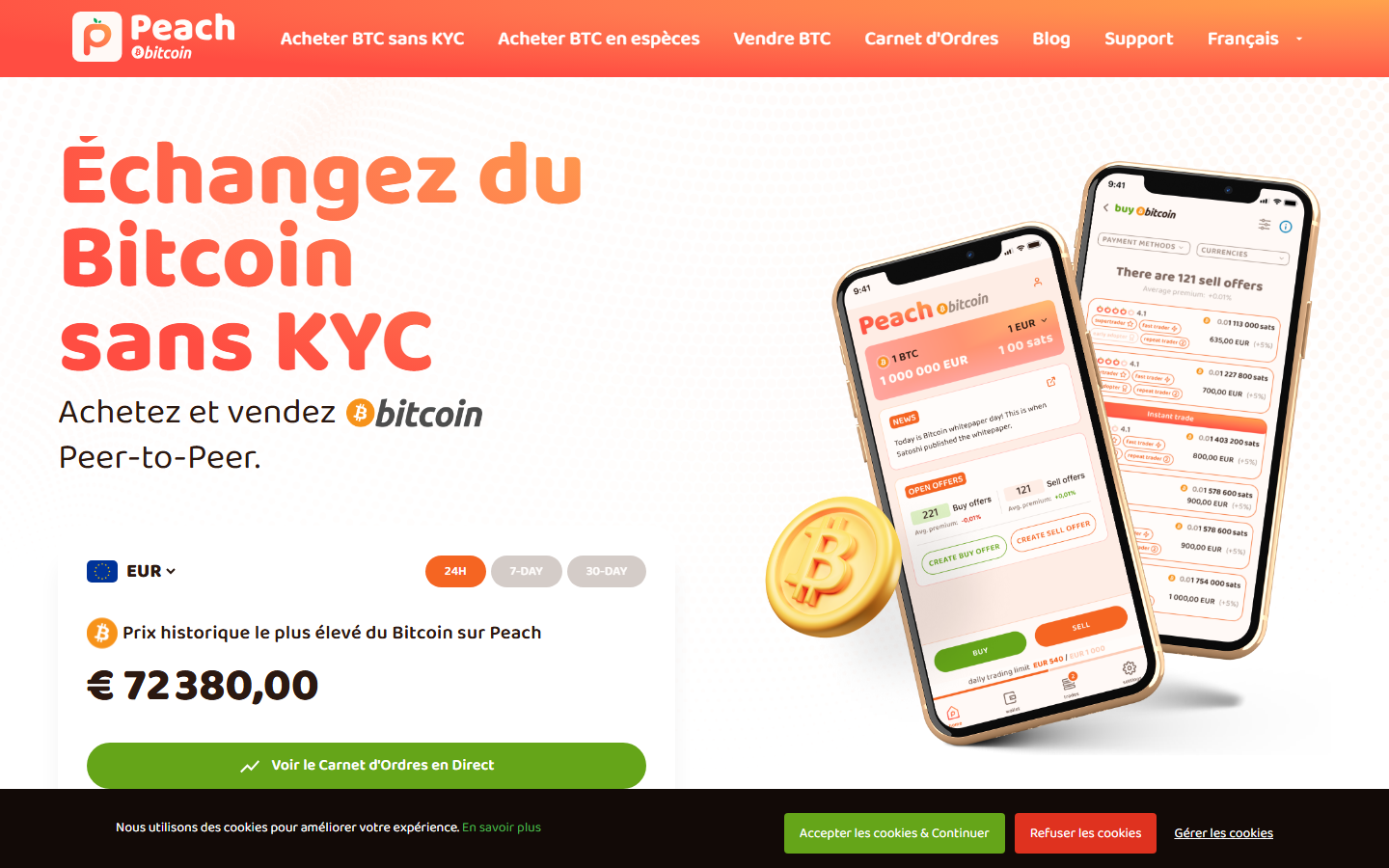 Peach Bitcoin screenshot