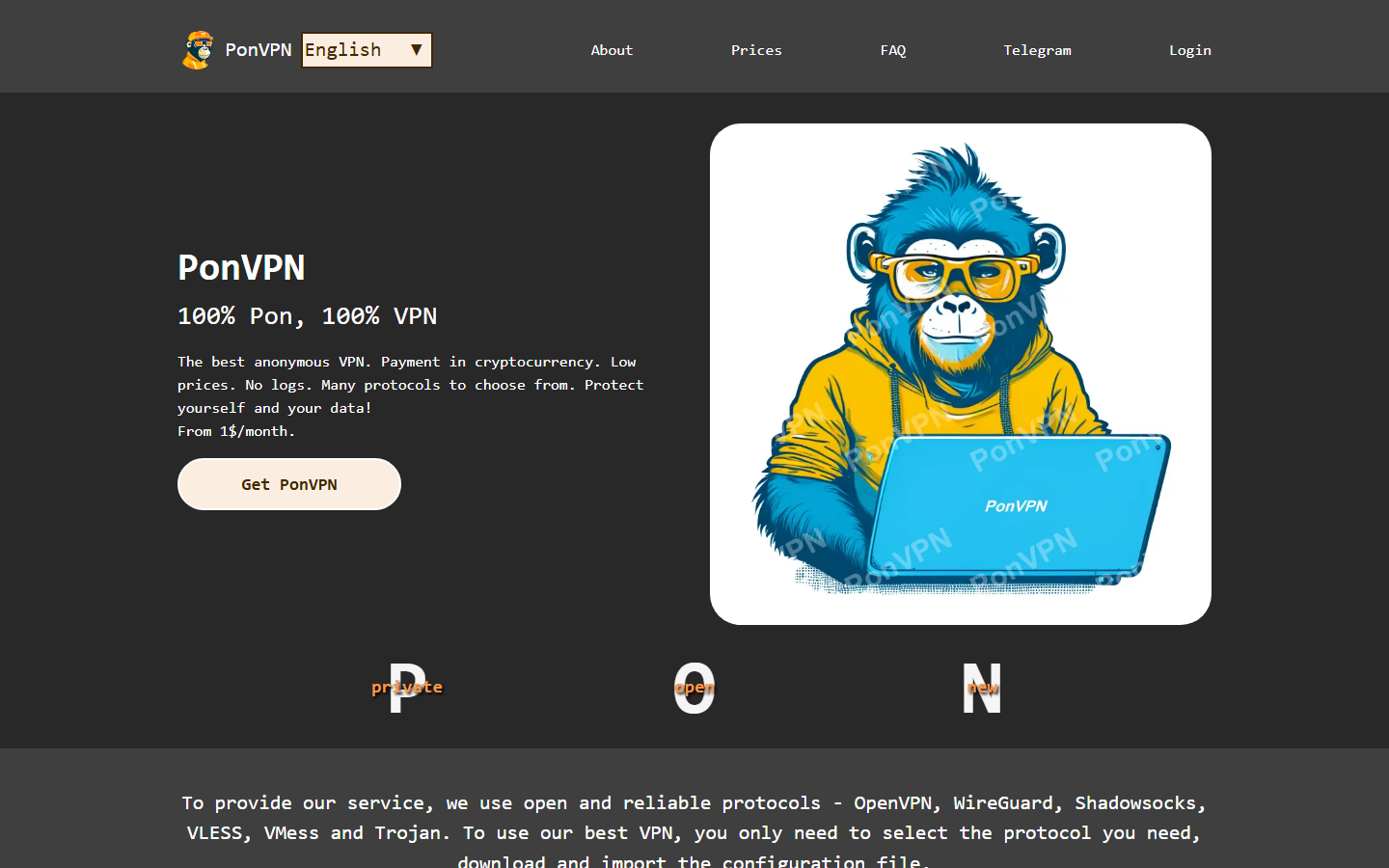 PonVPN screenshot