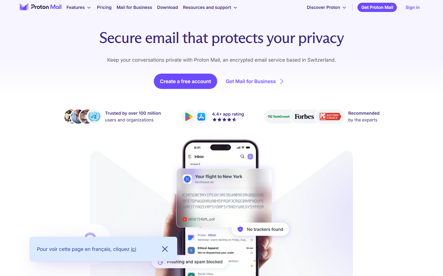 Proton Mail screenshot