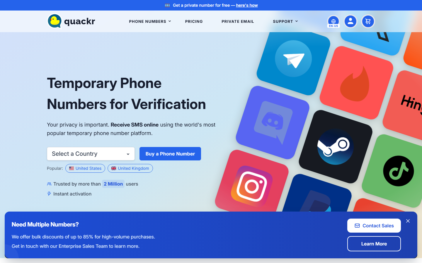 quackr screenshot