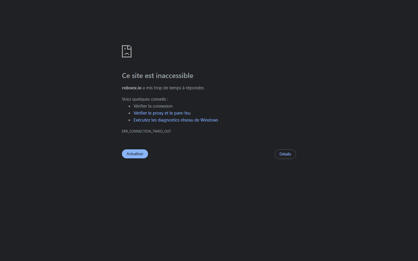 Roboex.io screenshot