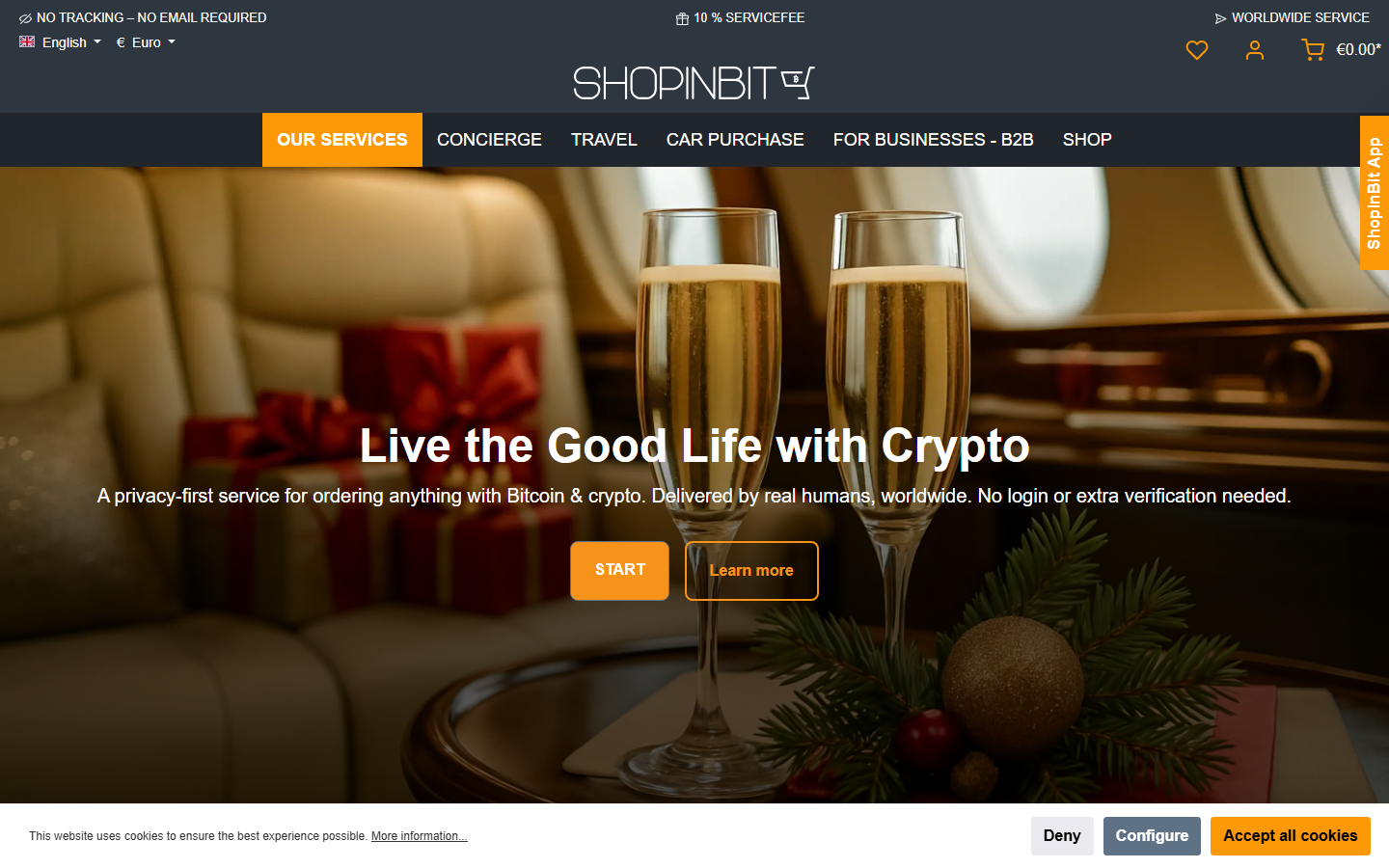 SHOPINBIT screenshot