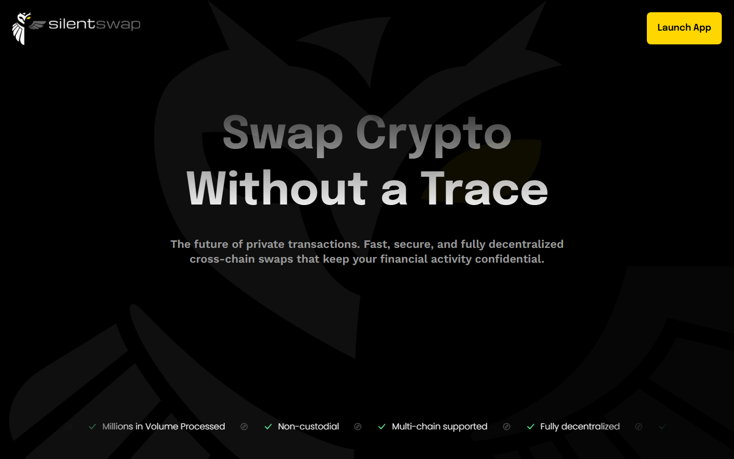 SilentSwap screenshot