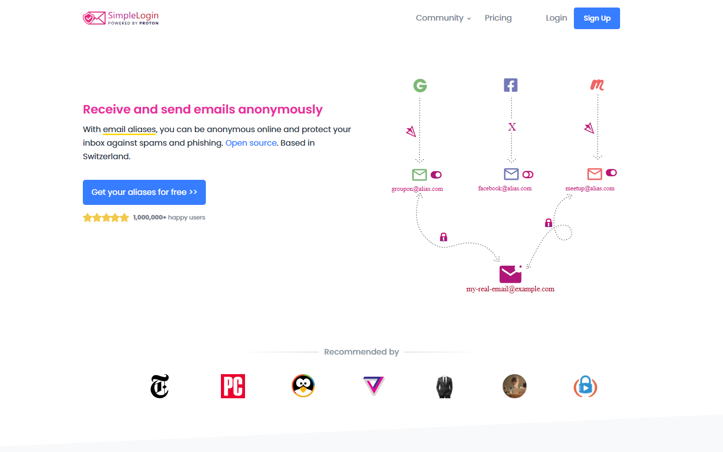 SimpleLogin screenshot