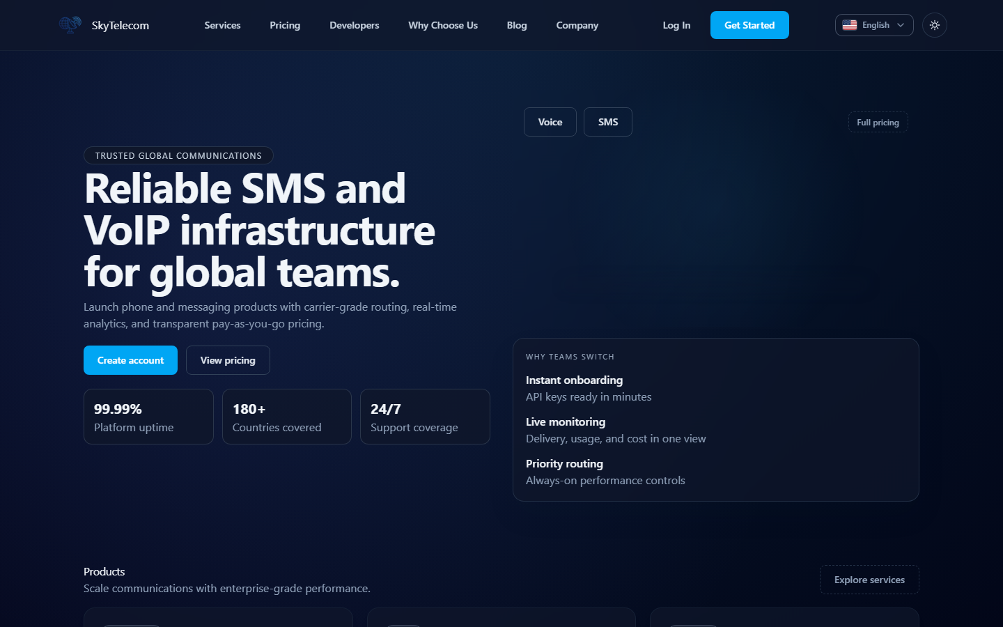 Skytelecom screenshot