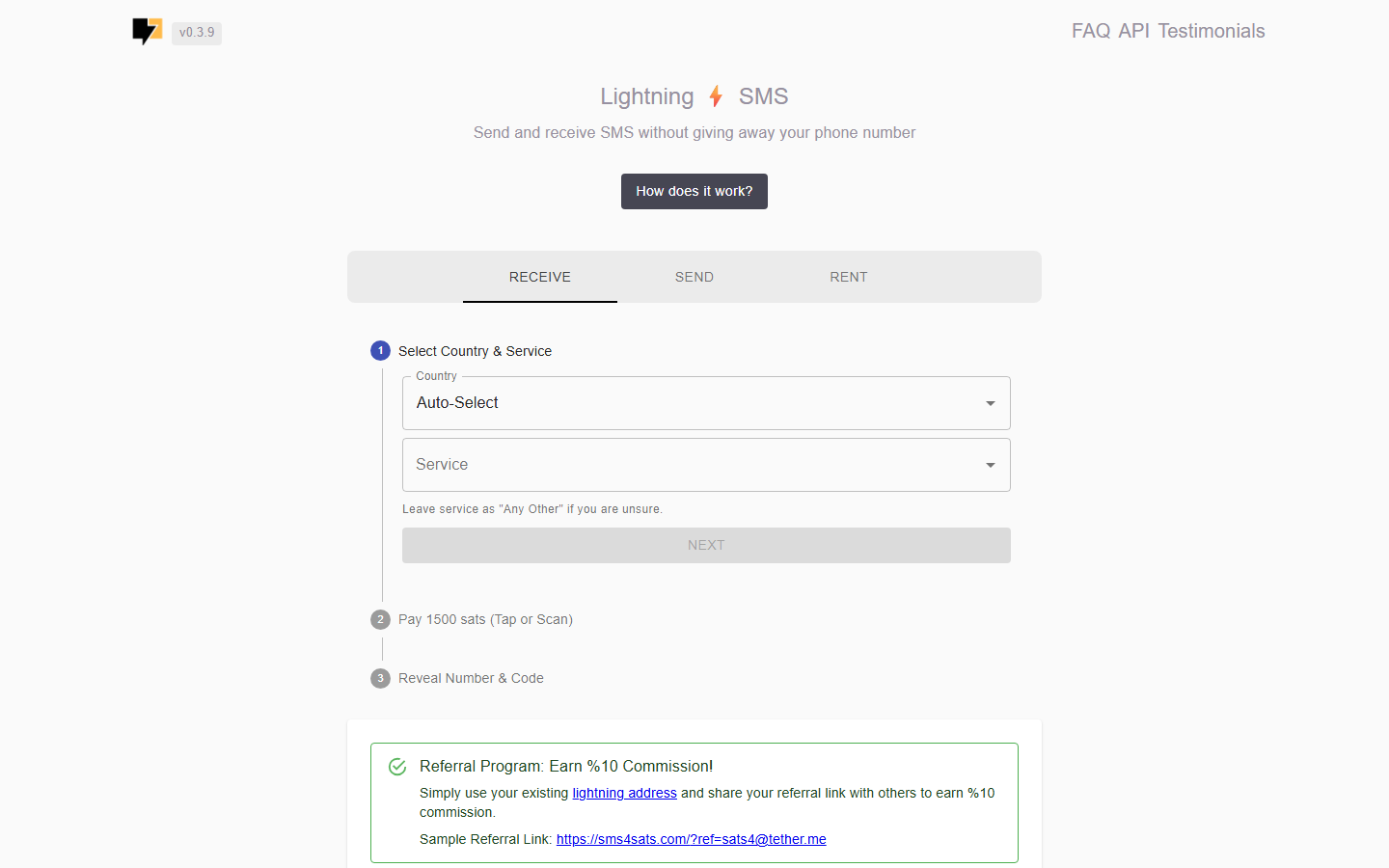 sms4sats screenshot