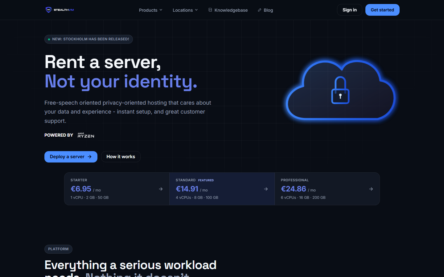 StealthVM screenshot