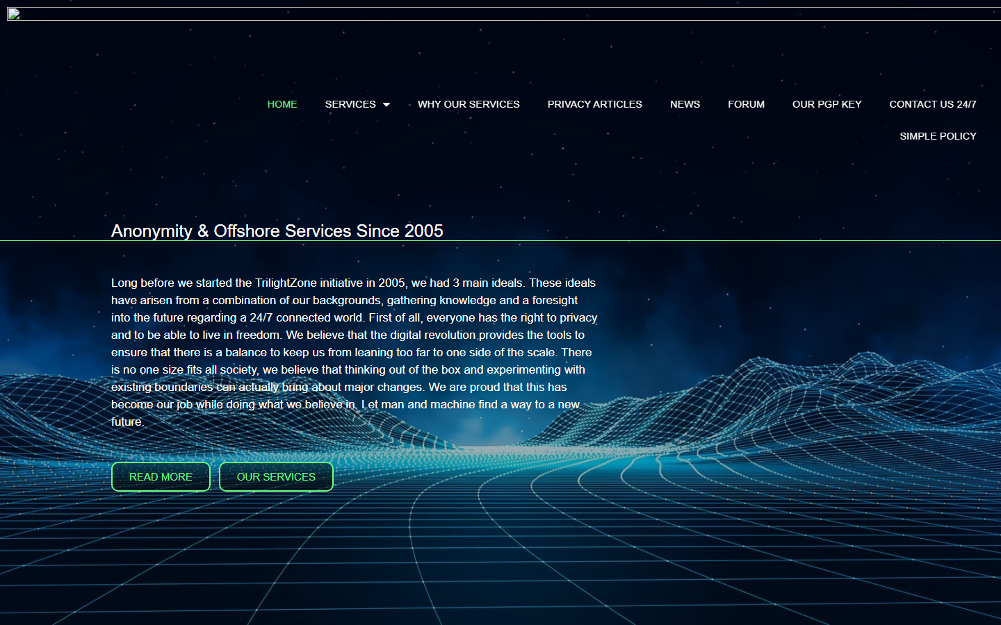 Trilightzone screenshot