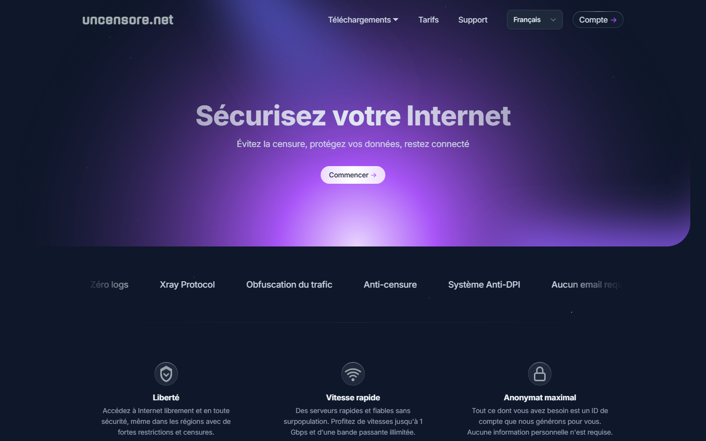 uncensore.net screenshot