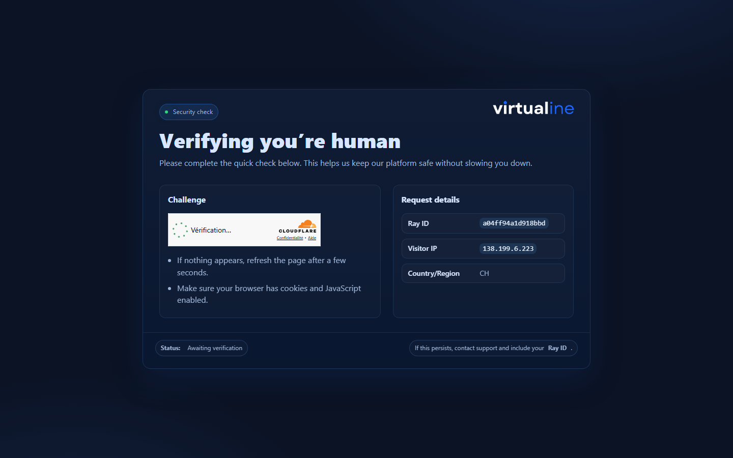Virtualine screenshot