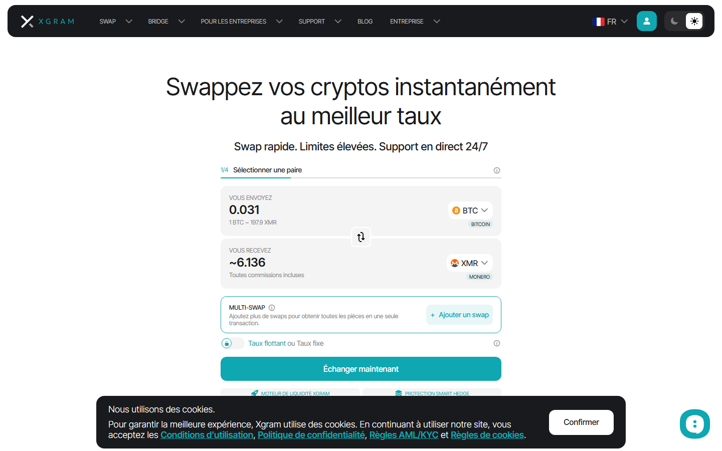 Xgram.io screenshot