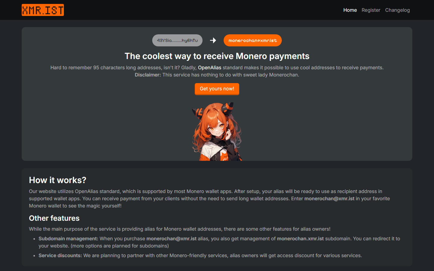 xmr.ist screenshot