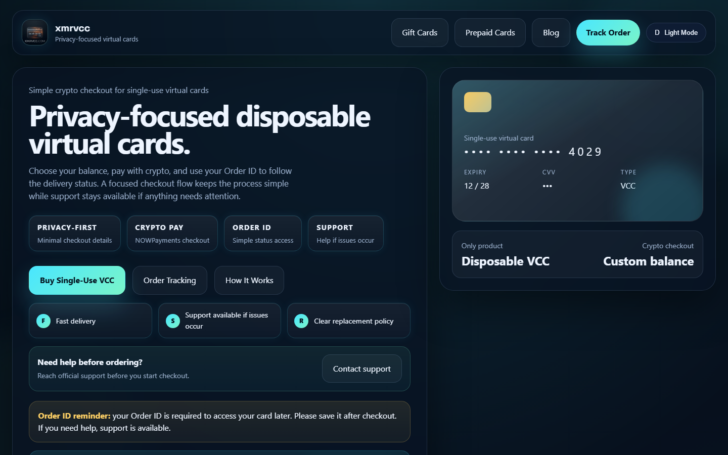 XMRVCC screenshot